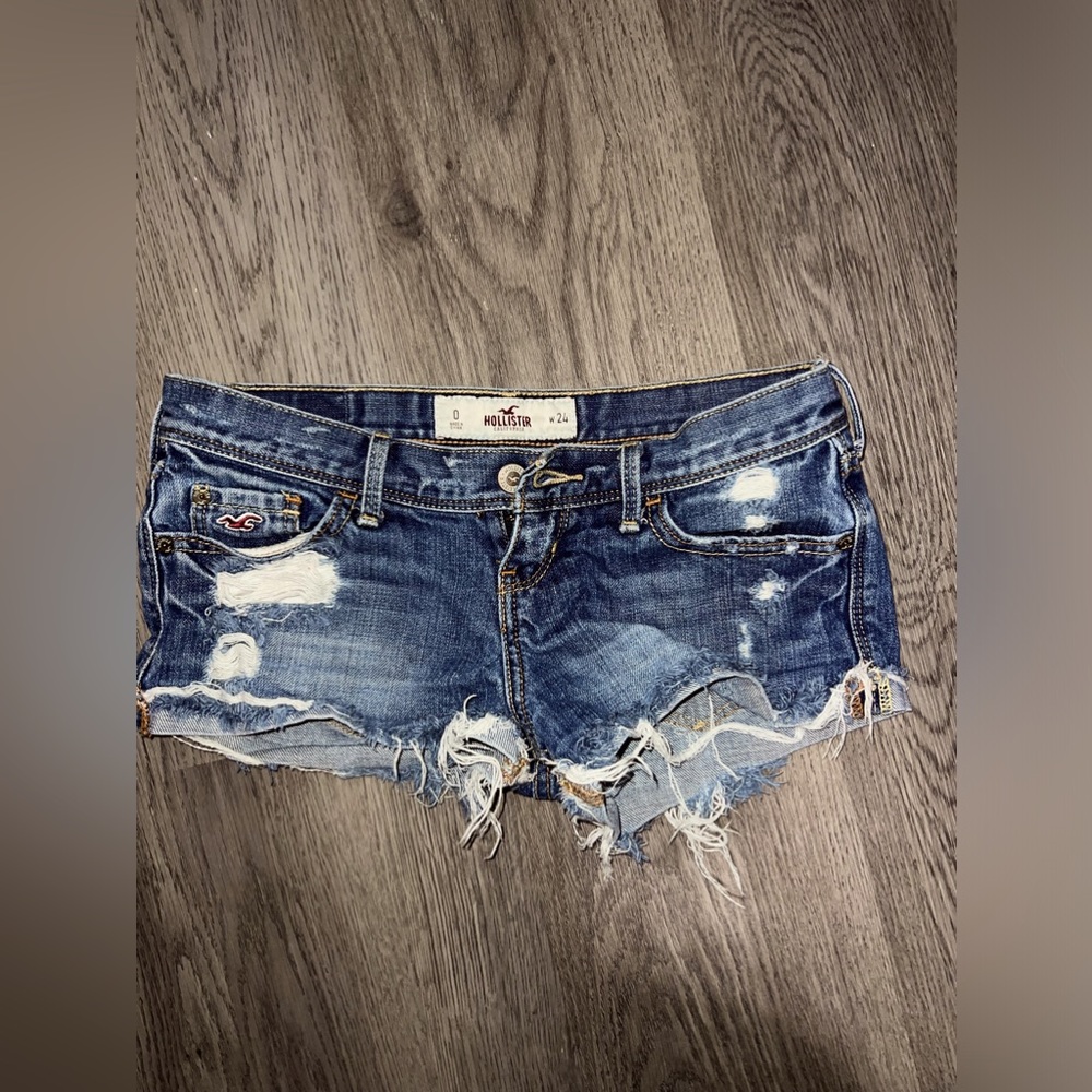Blue Hollister Jorts